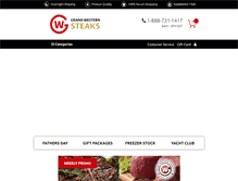 Tablet Screenshot of grandwesternsteaks.com